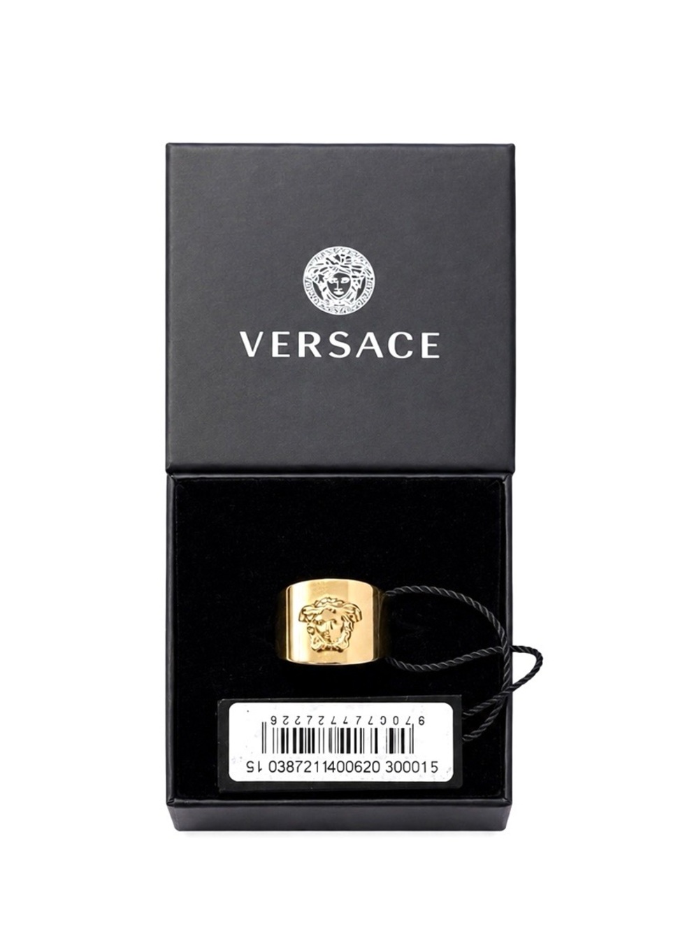 Versace Medusa Head Gold Plated Band NEW